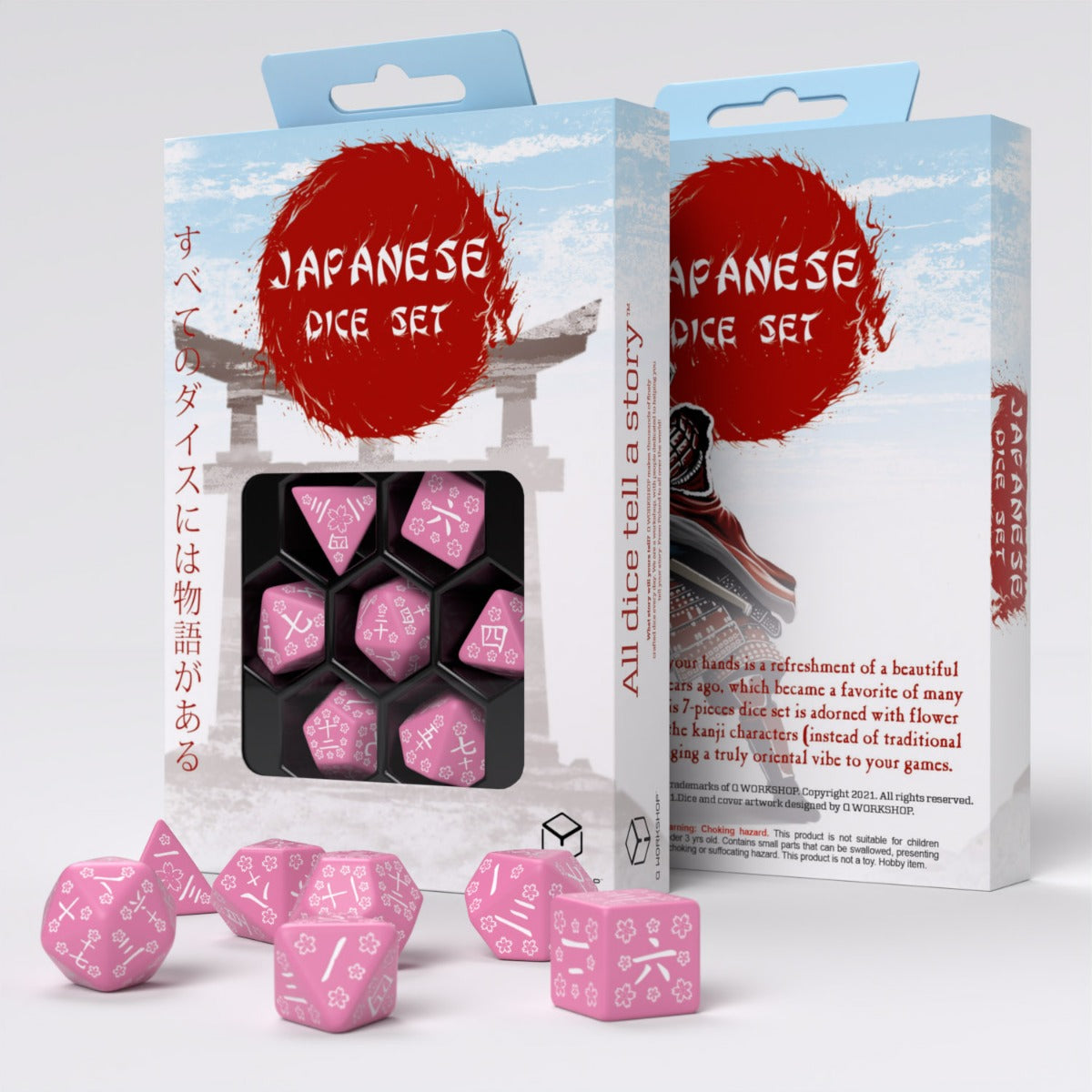 Q Workshop Japanese Dice Set: Sweet Spring Memory Dice Set 7