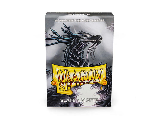 Sleeves - Dragon Shield Japanese- Box 60 - Slate MATTE - Ozzie Collectables