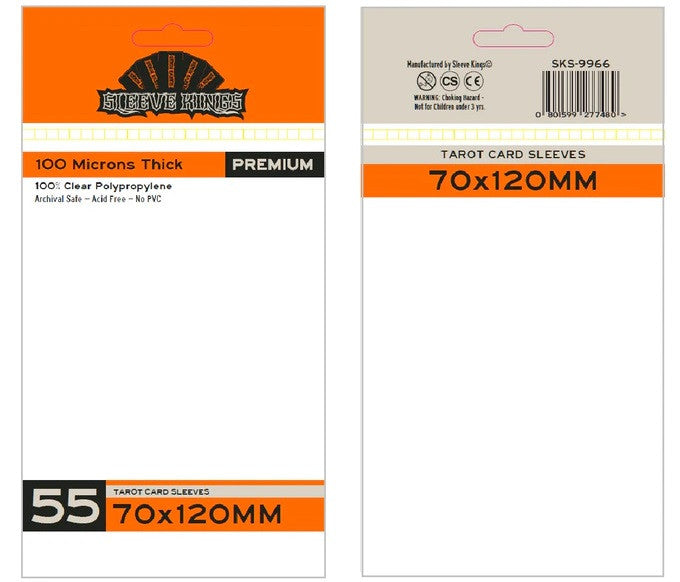 Sleeve Kings Board Game Sleeves Tarot (70mm x 120mm) (55 Sleeves per