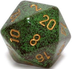 D20 Dice Speckled 34mm Golden Recon