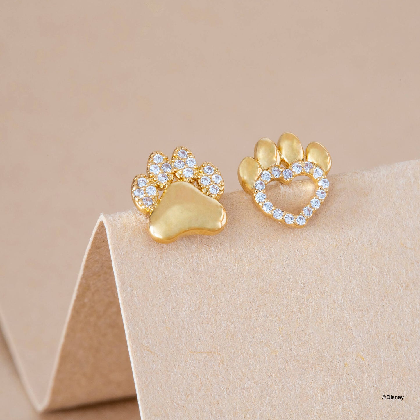 Disney Earring Diamante Paw Print Simba & Nala