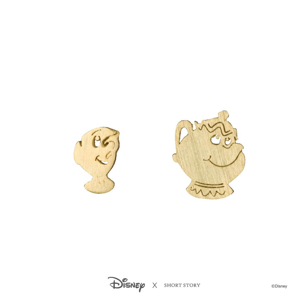 Disney Earring Belle Mrs Potts and Chip