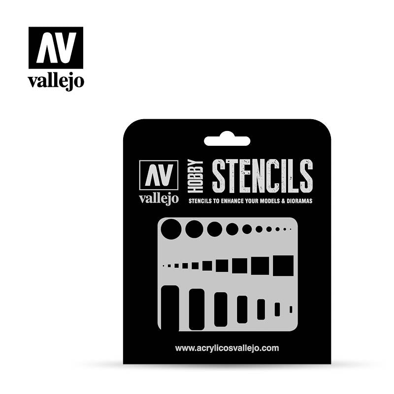 Vallejo Stencils - Air Markings - Access Trap Doors - Ozzie Collectables