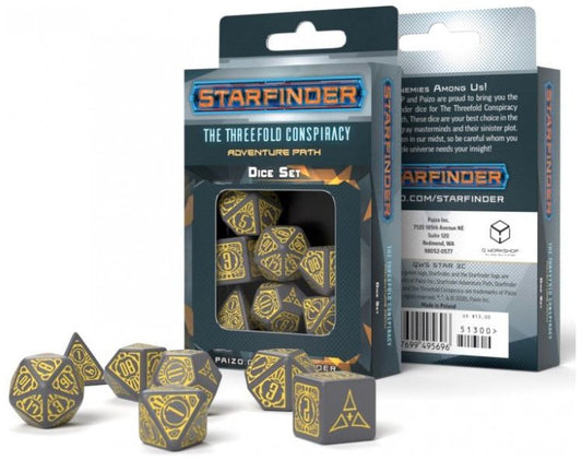 Starfinder Threefold Conspiracy Dice Set