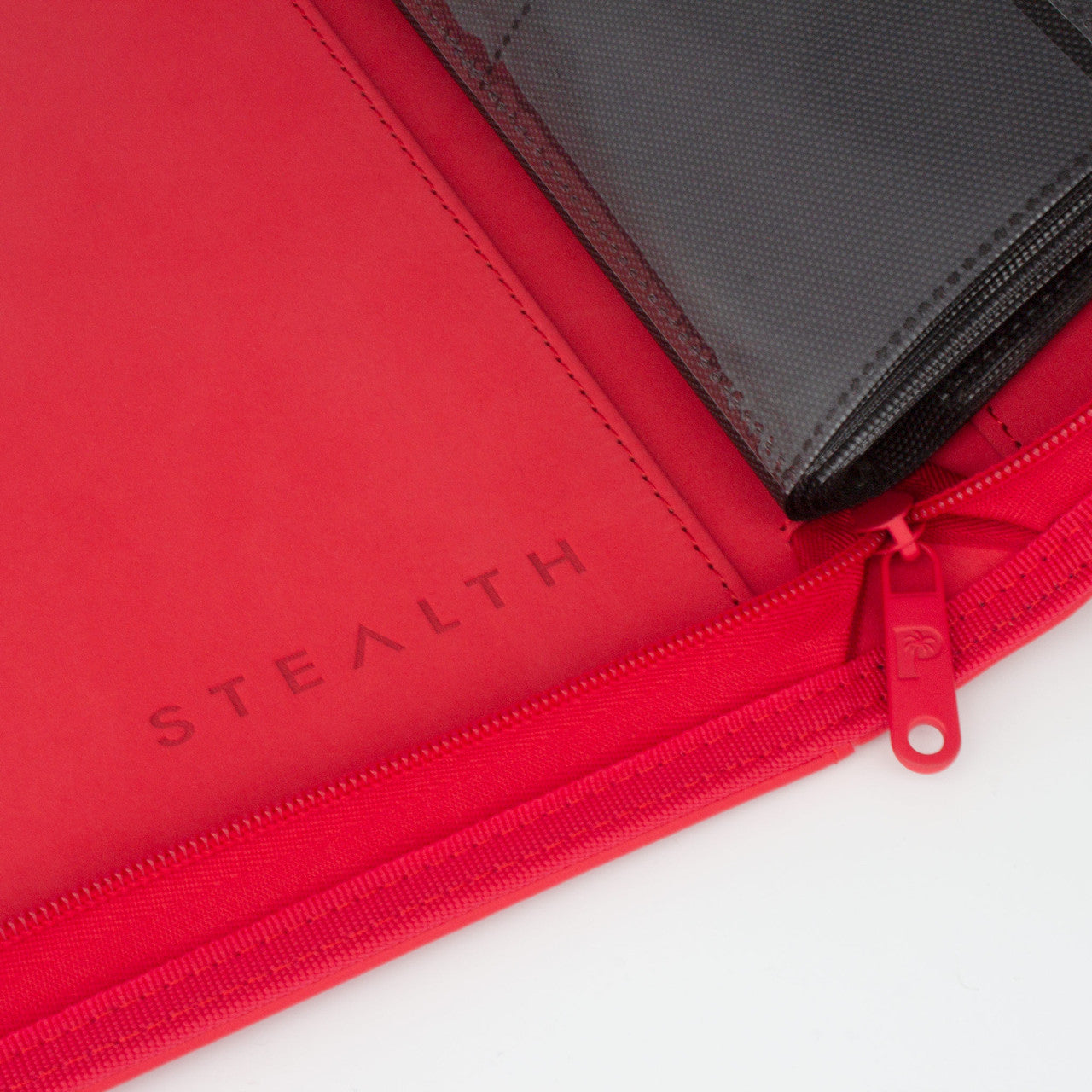 STEALTH 9 Pocket Zip Trading Card Binder - RED