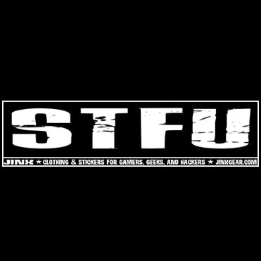 J!nx - STFU Sticker - Ozzie Collectables