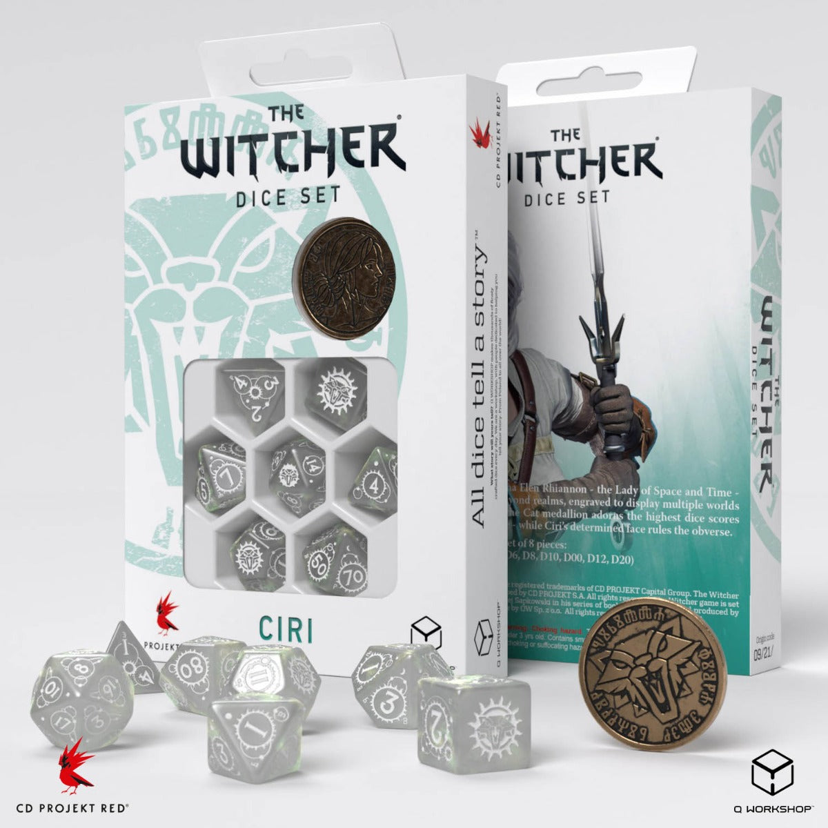 Q Workshop The Witcher Dice Set Ciri - The Lady Of Space And Time