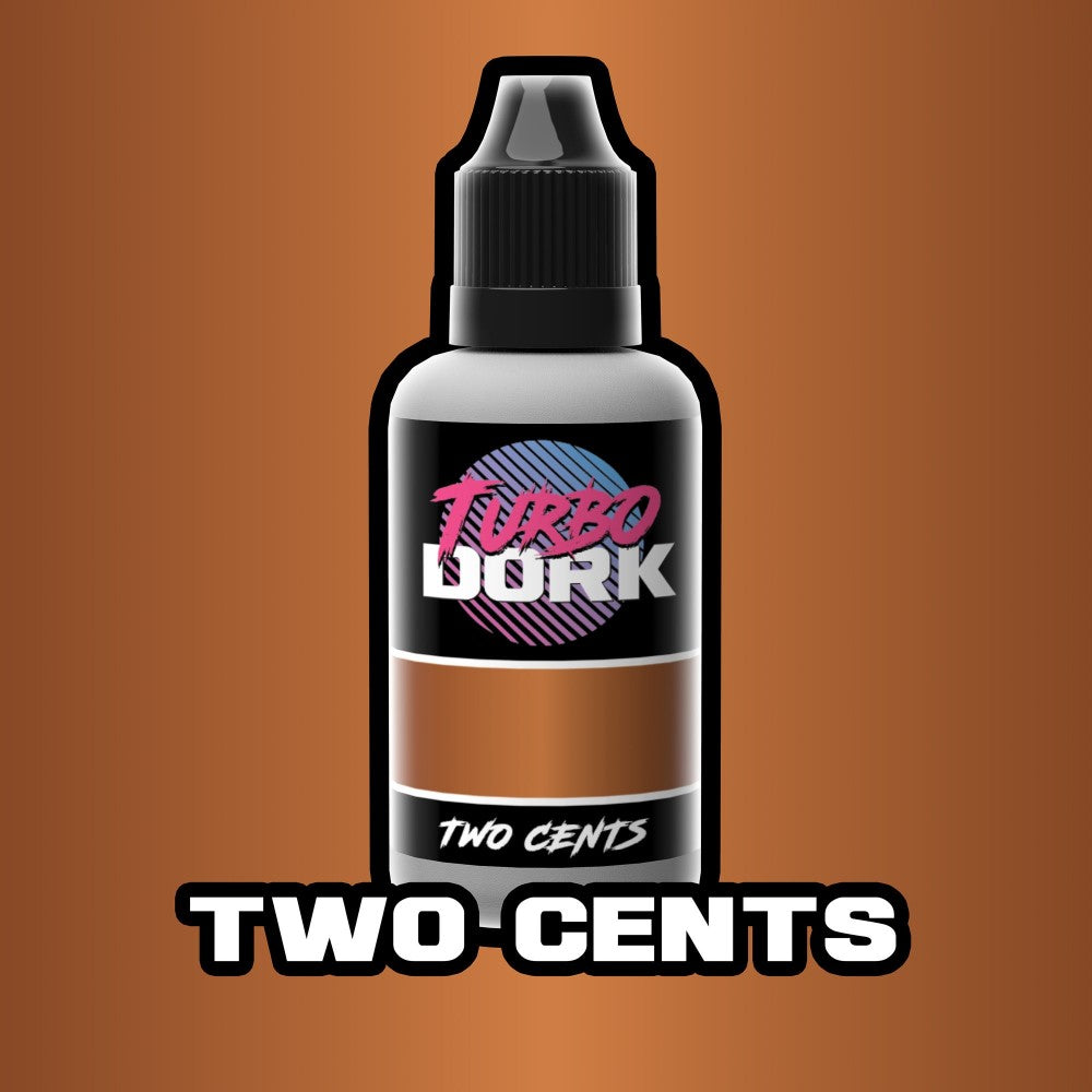 Turbo Dork Two Cents Metallic Acrylic Paint 20ml Bottle - Ozzie Collectables