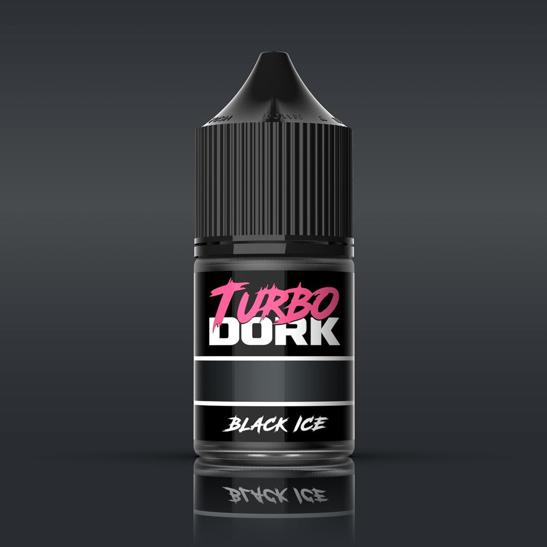 Turbo Dork - Black ICE Metallic Acrylic Paint 22ml Bottle