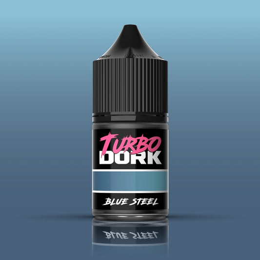 Turbo Dork - Blue Steel Metallic Acrylic Paint 22ml Bottle