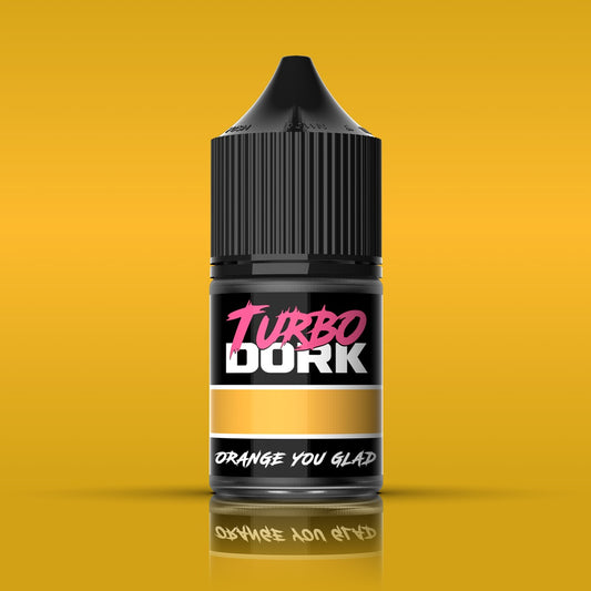 Turbo Dork - Orange You Glad Metallic Acrylic Paint 22ml Bottle
