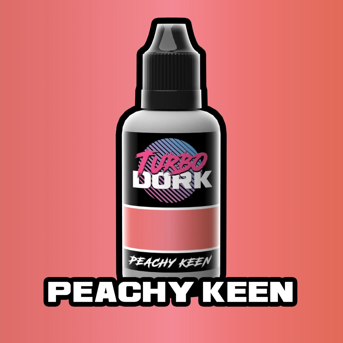 Turbo Dork Peachy Keen Metallic Acrylic Paint 20ml Bottle
