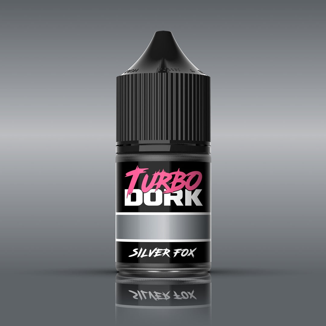 Turbo Dork - Silver Fox Metallic Acrylic Paint 22ml Bottle
