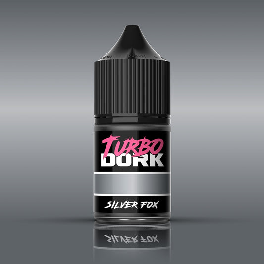 Turbo Dork - Silver Fox Metallic Acrylic Paint 22ml Bottle