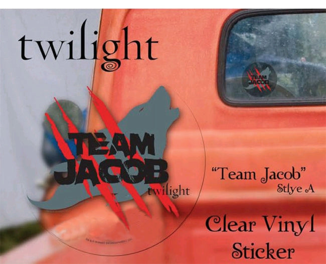 Twilight - Sticker Clear Vinyl Team Jacob - Ozzie Collectables