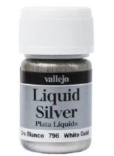 Vallejo Model Colour Metallic Liquid White Gold (Alcohol Base) 35 ml - Ozzie Collectables