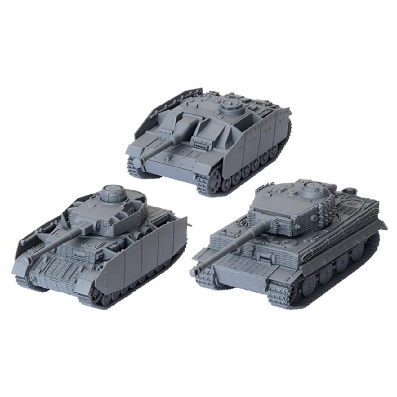 World of Tanks Miniatures Game German Tank Platoon (Panzer IV H, Tiger I, StuG III G)
