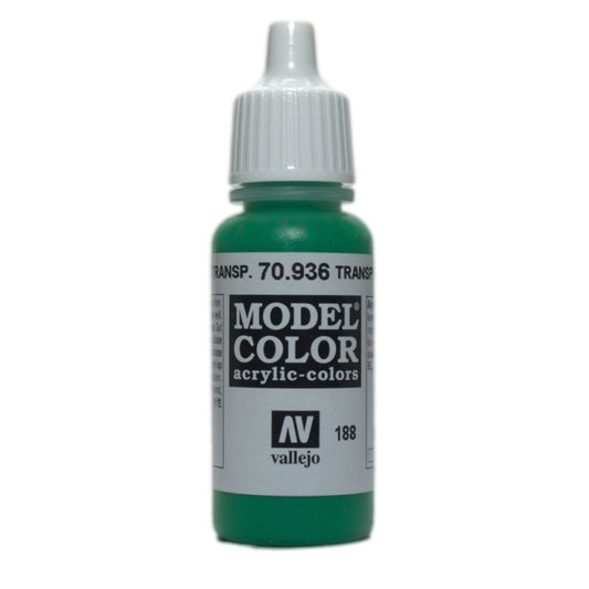 Vallejo Model Colour Transparent Green 17 ml - Ozzie Collectables