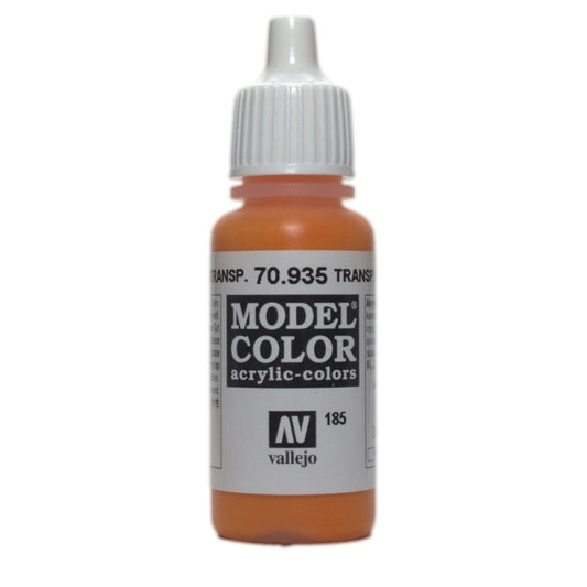 Vallejo Model Colour Transparent Orange 17 ml - Ozzie Collectables