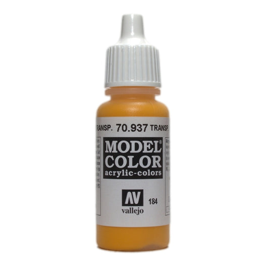 Vallejo Model Colour Transparent Yellow 17 ml - Ozzie Collectables