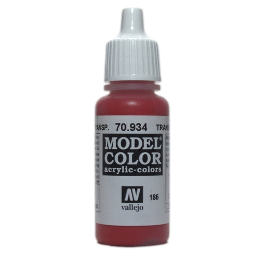 Vallejo Model Colour Transparent Red 17 ml - Ozzie Collectables