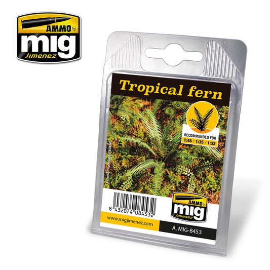 Ammo by MIG Dioramas - Laser Cut Plants - Tropical Fern