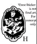 Twilight - Sticker H Cullen Crest - Ozzie Collectables