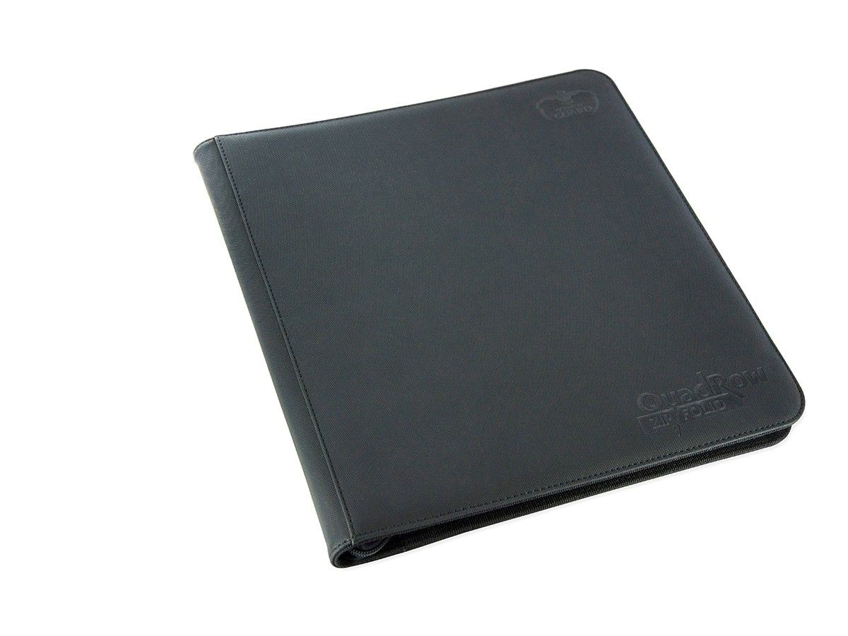 Ultimate Guard 12-Pocket QuadRow ZipFolio XenoSkin Black Folder - Ozzie Collectables