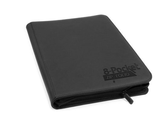 Ultimate Guard 8-Pocket ZipFolio XenoSkin Black Folder - Ozzie Collectables