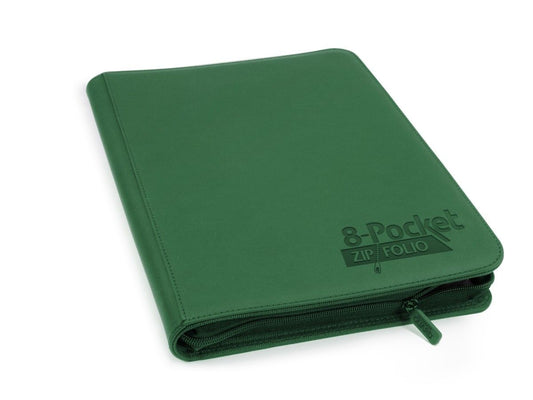 Ultimate Guard 8-Pocket ZipFolio XenoSkin Green Folder - Ozzie Collectables