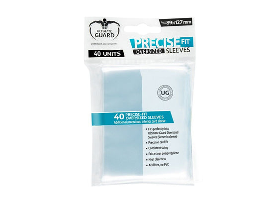 Ultimate Guard Precise-Fit Sleeves Oversized Transparent (40) - Ozzie Collectables