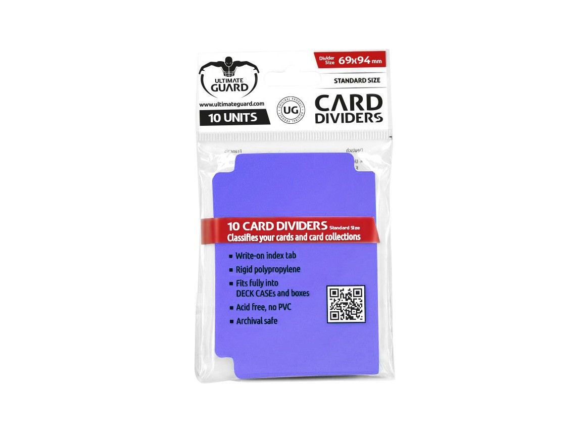 Ultimate Guard Card Dividers Standard Size Purple (10) Sleeves - Ozzie Collectables