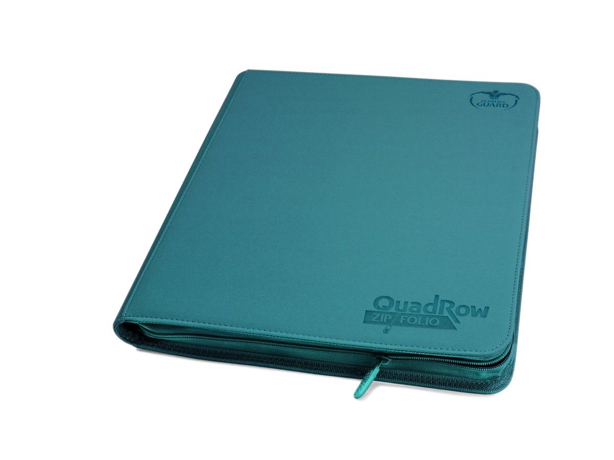 Ultimate Guard 12-Pocket QuadRow ZipFolio XenoSkin Petrol Blue Folder - Ozzie Collectables