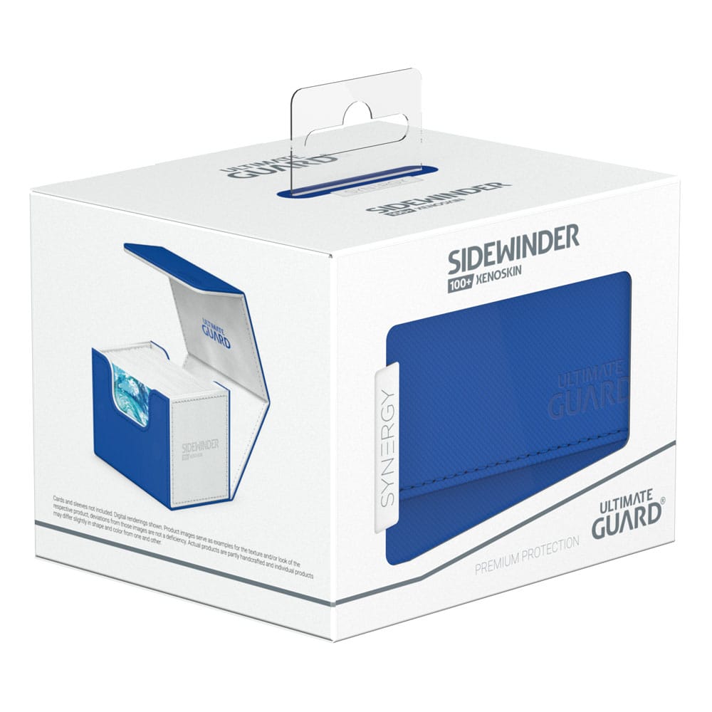 Ultimate Guard Synergy Sidewinder 100+ Blue/White Deck Box