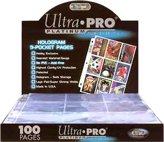 Ultra Pro - 9-Pocket Platinum Pages (Box of 100)