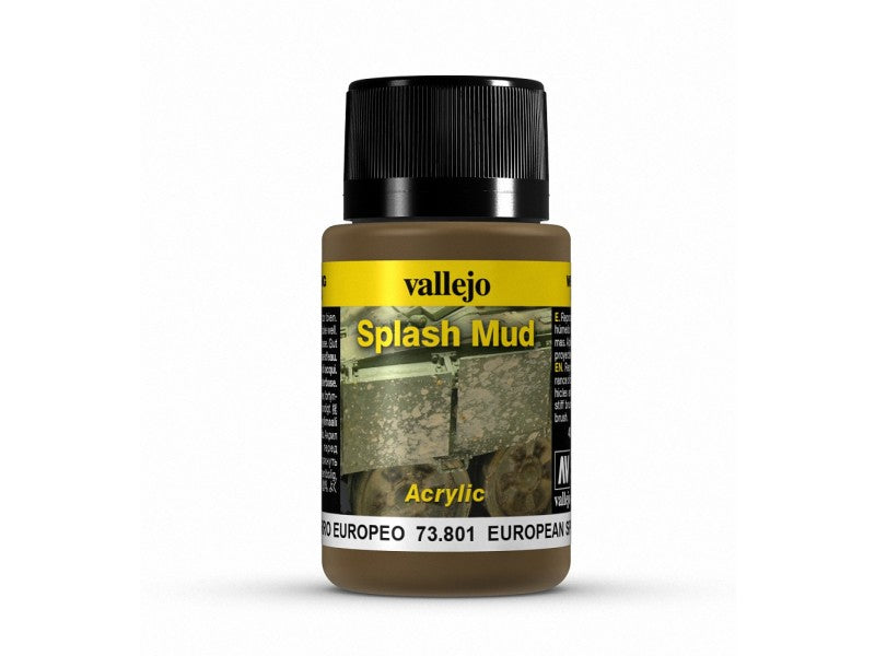 Vallejo Weathering Effects European Splash Mud 40 ml - Ozzie Collectables
