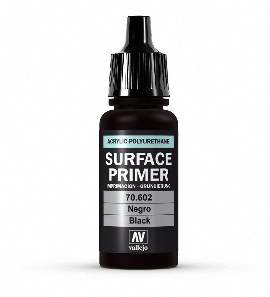 Vallejo Surface Primer Black 17 ml - Ozzie Collectables