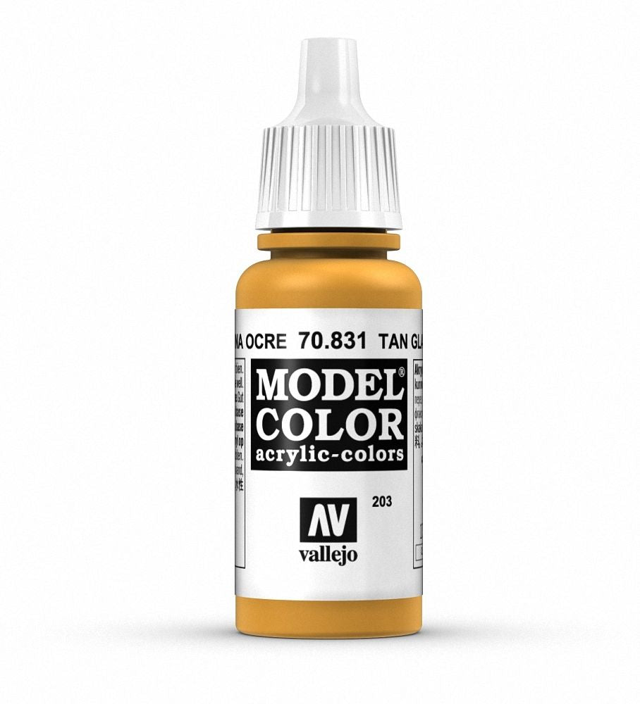 Vallejo Model Colour Tan Glaze 17 ml - Ozzie Collectables