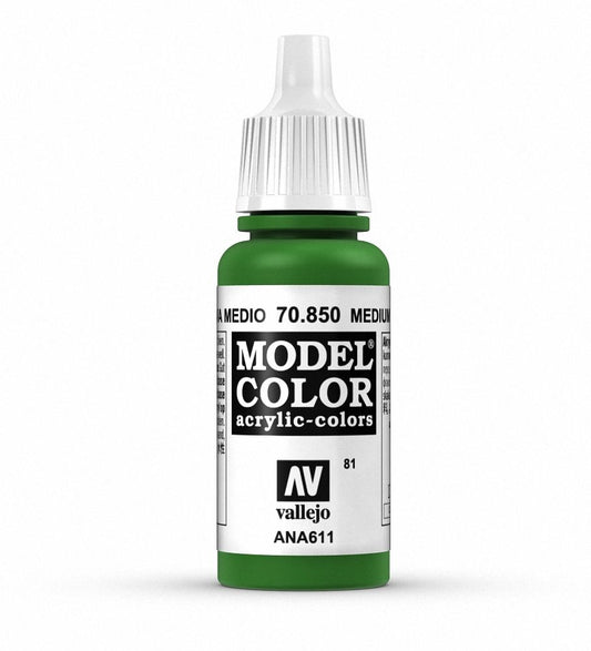 Vallejo Model Colour Medium Olive 17 ml - Ozzie Collectables