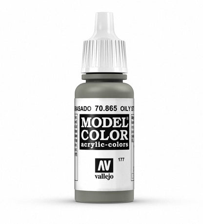 Vallejo Model Colour Metallic Oily Steel 17 ml - Ozzie Collectables