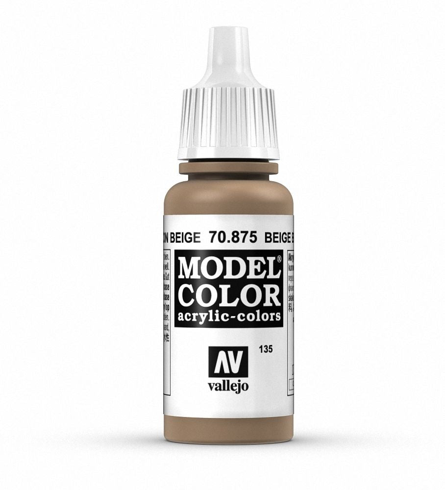 Vallejo Model Colour Beige Brown 17 ml - Ozzie Collectables