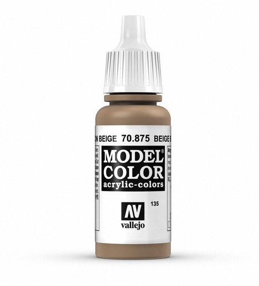 Vallejo Model Colour Beige Brown 17 ml - Ozzie Collectables