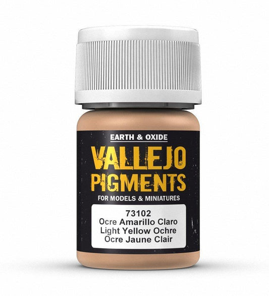 Vallejo Pigments Light Yellow Ochre 30 ml - Ozzie Collectables