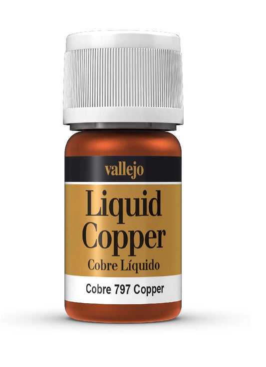 Vallejo Model Colour Metallic Liquid Copper (Alcohol Base) 35 ml - Ozzie Collectables