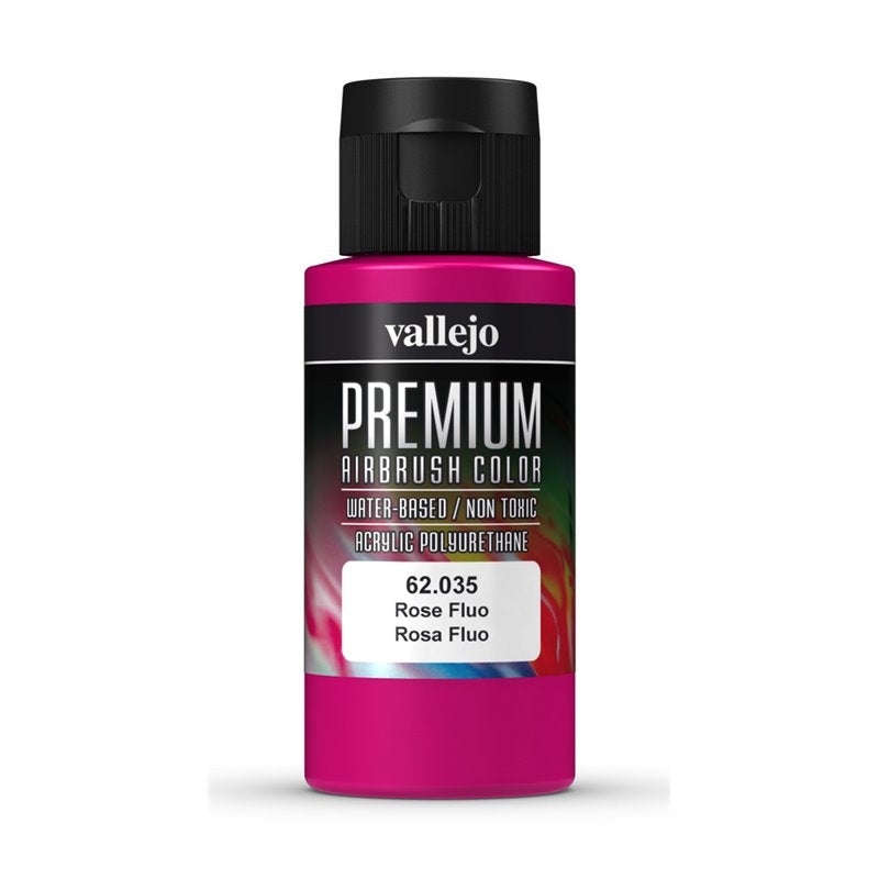 Vallejo Premium Colour Fluorescent Rose 60 ml - Ozzie Collectables