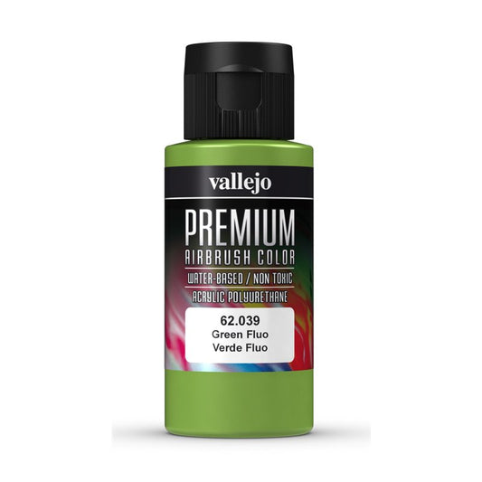 Vallejo Premium Colour Fluorescent Green 60 ml - Ozzie Collectables