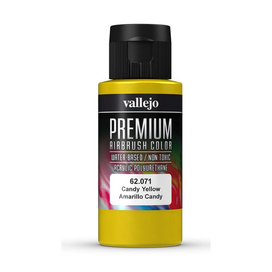 Vallejo Premium Colour Candy Yellow 60 ml - Ozzie Collectables