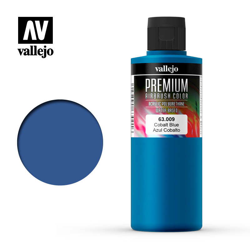 Vallejo Premium Colour Cobalt Blue 200ml - Ozzie Collectables