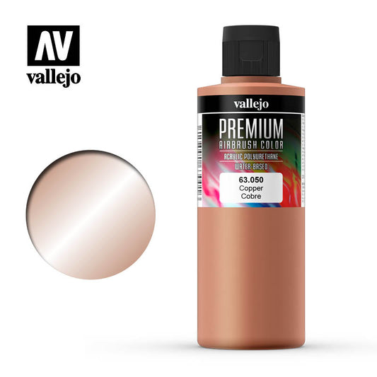 Vallejo Premium Colour Pearl & Metallics Copper 200ml - Ozzie Collectables