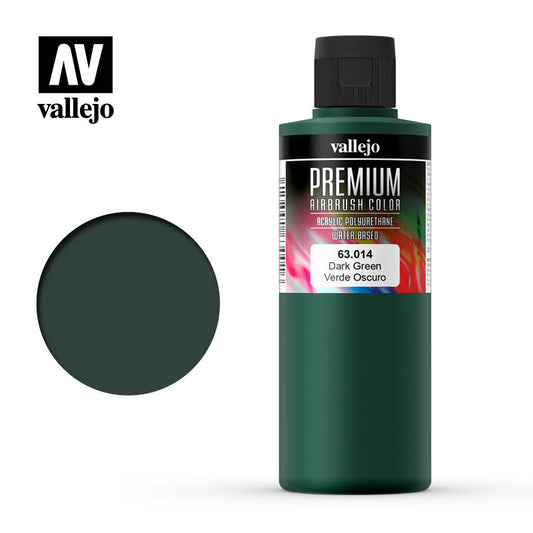 Vallejo Premium Colour Dark Green 200ml - Ozzie Collectables
